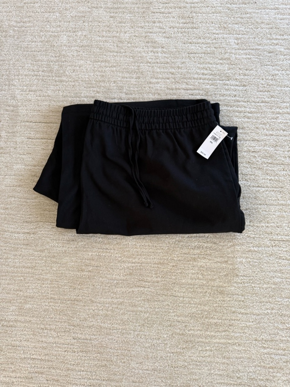 Gap  Black Drawstring Wide Leg Pants